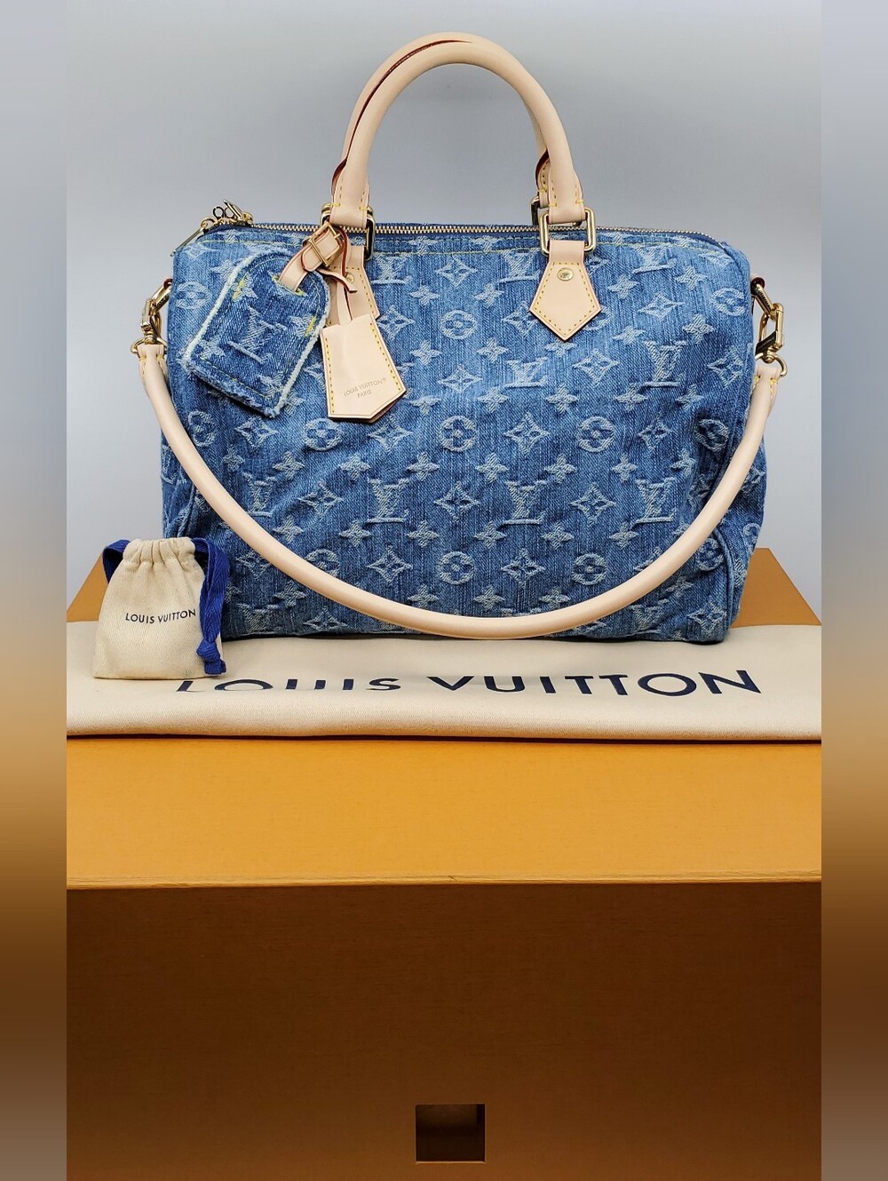 Louis Vuitton Denim Speedy 30 Soft.